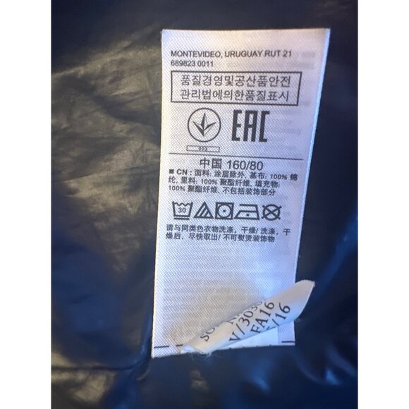 Gap Kids XXL Regular Hooded Puffer Jacket Navy Blue - Picture 4 of 5